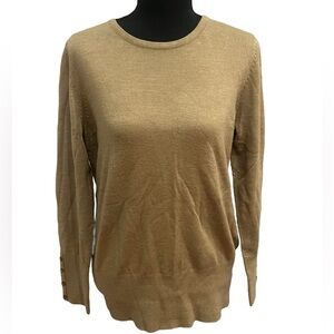 JM Collection Tan Knit Sweater
